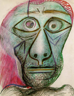 This self-portrait (made only a year or so before his death, at the remarkable age of 91)